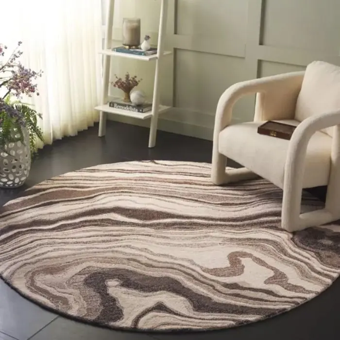 Metro Hand Tufted Round Rug