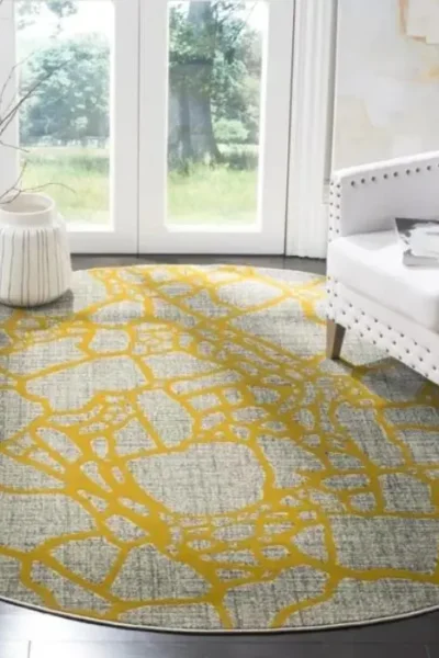 Porcello Made Round Rug