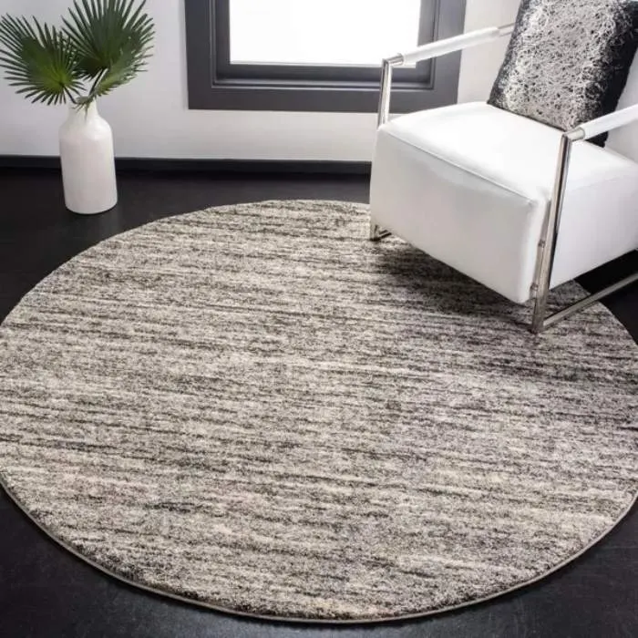 Retro Loomed Round Rug