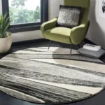 Retro Round Rug