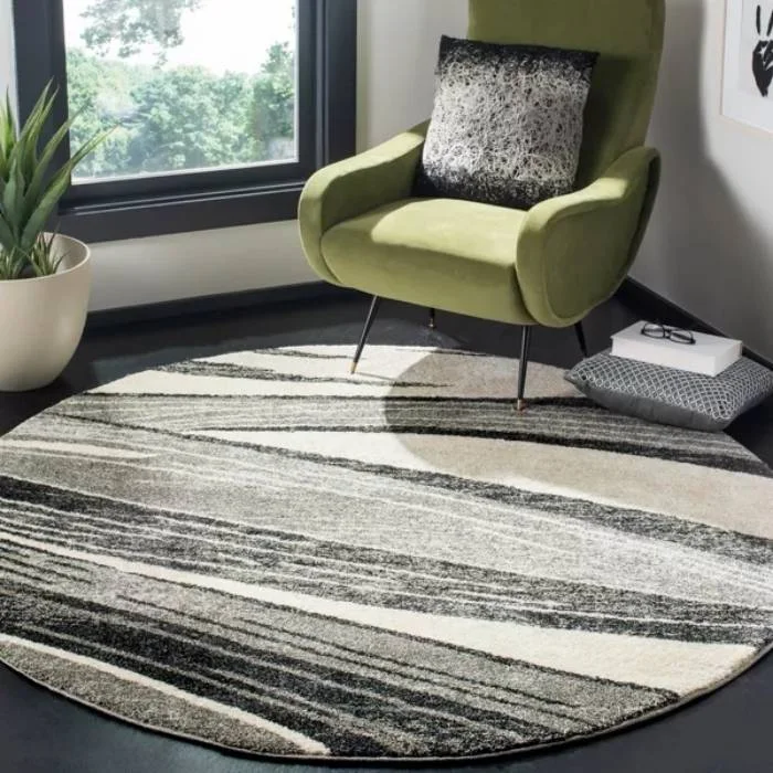Retro Round Rug