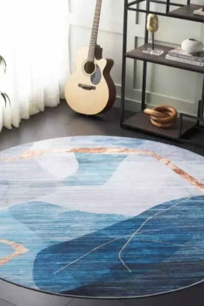 Santa Monica Loomed Round Rug