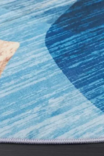 Santa Monica Loomed Round Rug img 1