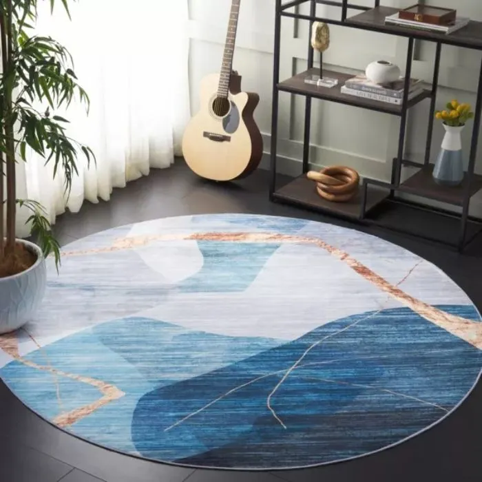 Santa Monica Loomed Round Rug