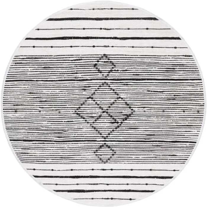 Striped Kilim Round Rug img 1 Striped Kilim Round Rug img 1