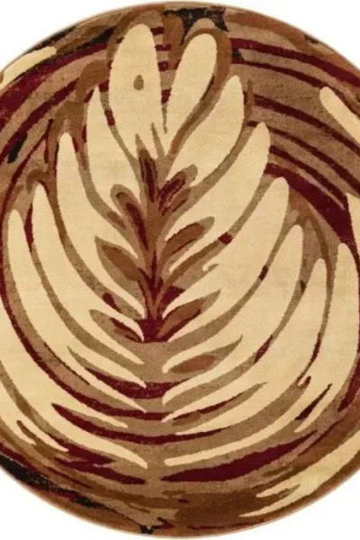 Unique Rosetta Round Rug img 2