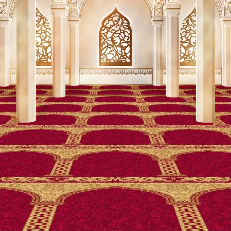 Custom mosque carpets for prayer area décor