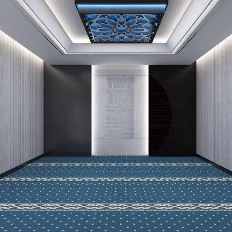 Blue Mosque Carpets Dubai with prayer row design