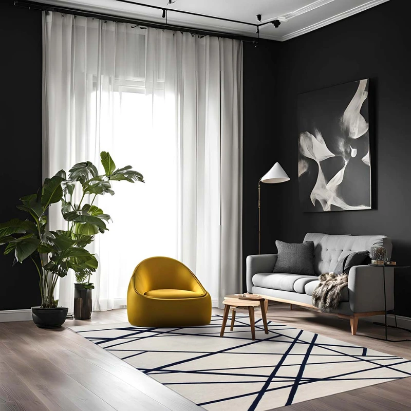 Luxury round wool carpets collection