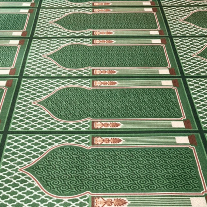 Green Hira Mosque Carpet | Durable